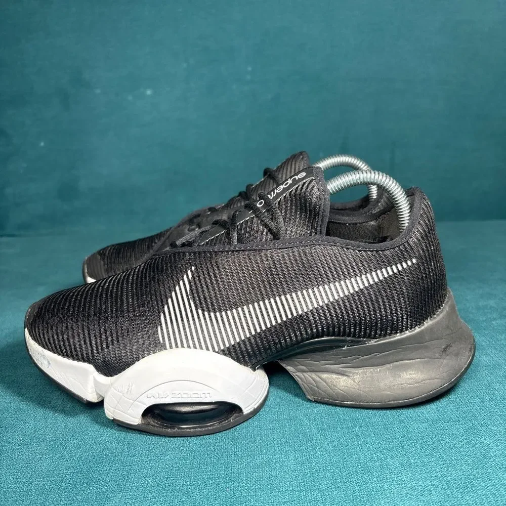 Nike women's Air Zoom SuperRep 2 black/white lace up sneakers size 8.5